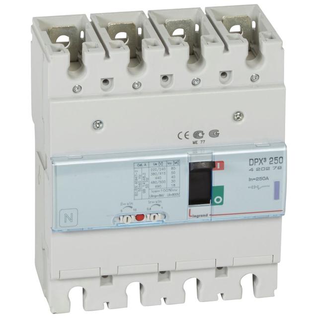 Wyłącznik DPX3 250 4P 250A 50Ka 420279 LEGRAND