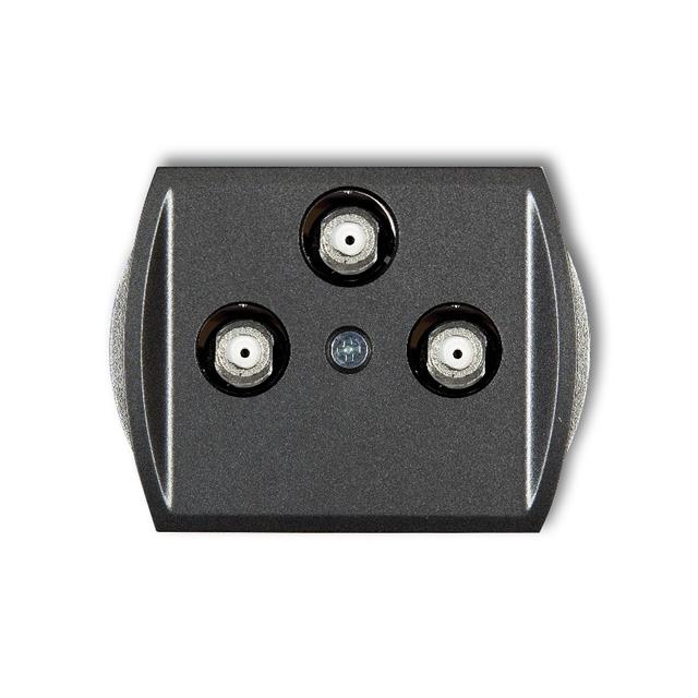 TREND Mechanizm gniazda multimedialnego 3F DATA (UPC) grafitowy