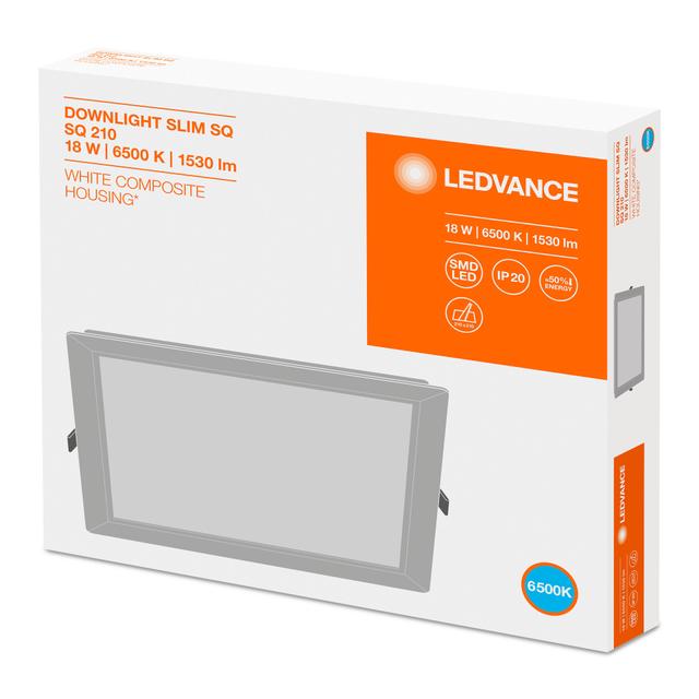 Panel LED Podtynkowy wpuszczany 18W 6500K DOWNLIGHT Slim SQ210 kwadrat 4058075079373 LEDVANCE