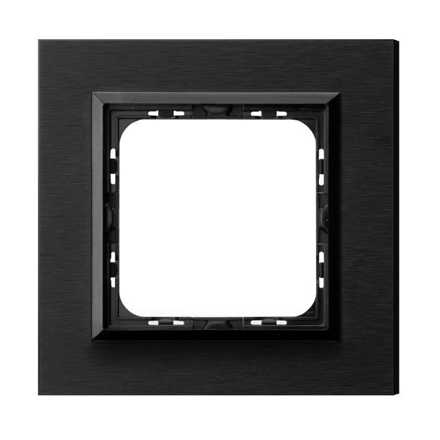 SONATA Ramka pojedyncza - kolor szczotkowany antracyt