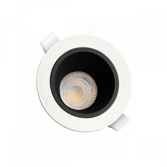 FIALE CORE ANTI-GLARE GU10 OCZKO GU10 IP20 FI95X46MM BIAŁY SRODEK CZARNY OKRĄGŁA