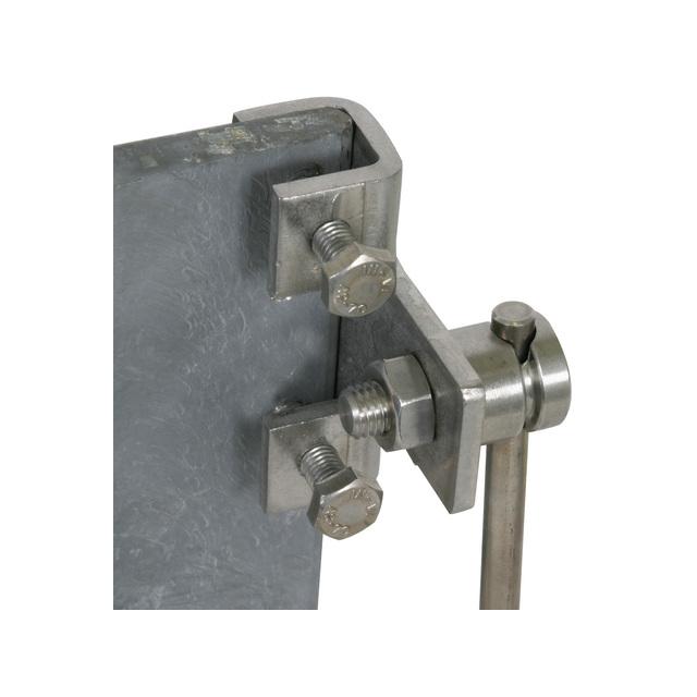 Zacisk krawędziowy 5-18 mm, do drutu 6-10 mm, stal nierdzewna NIRO