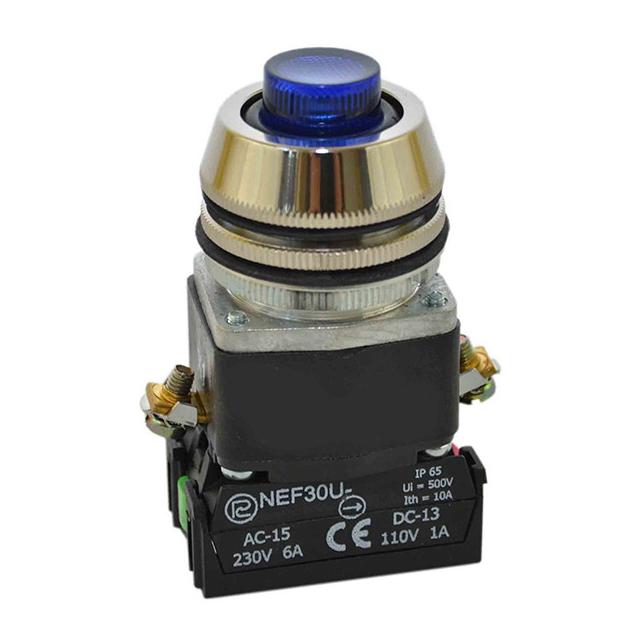 Przycisk NEF30-UWLXY/24V/W3 niebieski