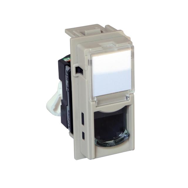 LIVING NOW - GNIAZDO RJ45 - UTP - KAT.5E - 1 MODUŁ - PIASKOWY BEŻ, Bticino