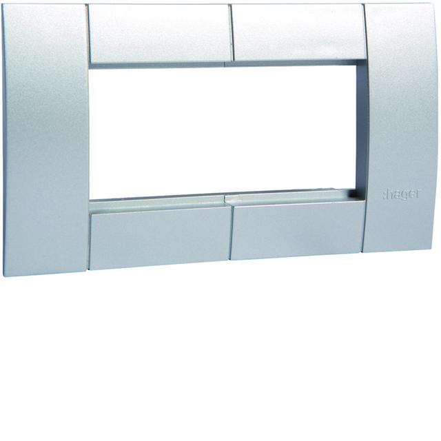 tehalit.WA Ramka montażowa podwójna 45x45mm aluminium GT452ALU HAGER