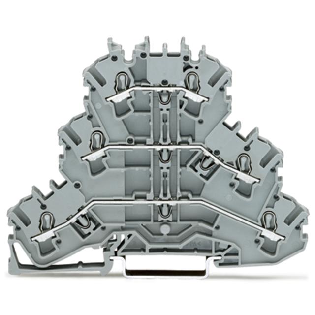 TOPJOBS złączka 3-piętrowa 2,5 mm2 L/L/L szara /50szt./ WAGO