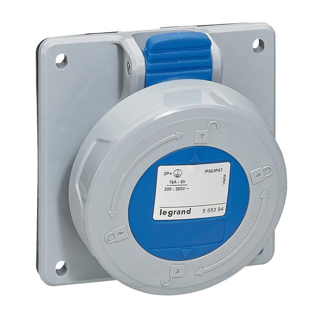 P17 TEMPRA PRO GNIAZDO TABLICOWE 32A 2P+Z 230V IP67, Legrand