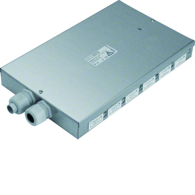 tehalit.SPW Rozdzielacz podłogowy płaski Wieland 6 gniazd białych SPWG069010 HAGER