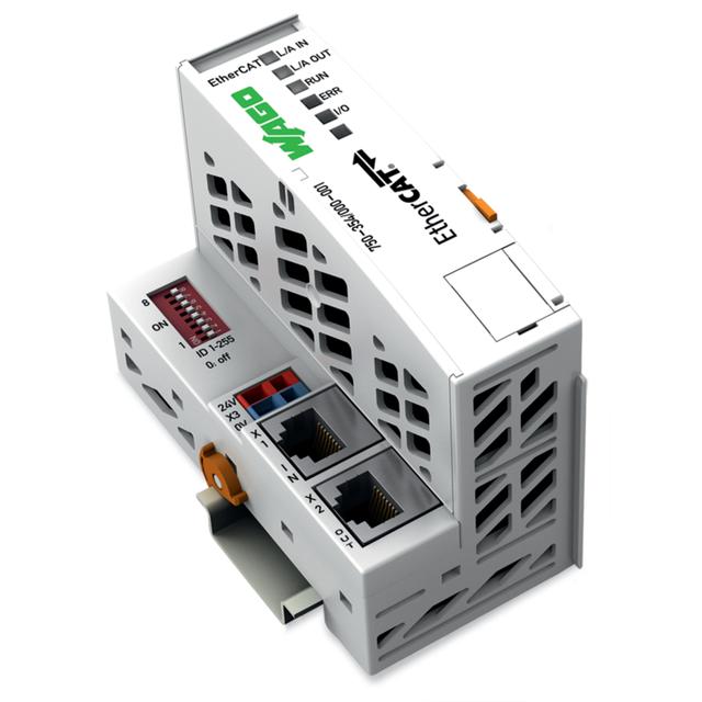 interfejs sieciowy EtherCAT z przełącznikiem adresów ID WAGO