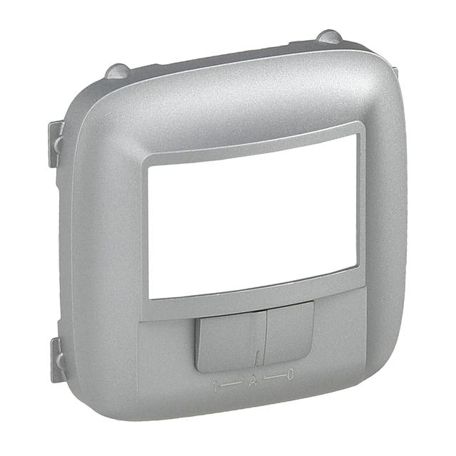 Valena Allure Plakietka Łącznika Automatycznego Bez Zacisku N Z Przełącznikiem On/Off Aluminium 752380 LEGRAND