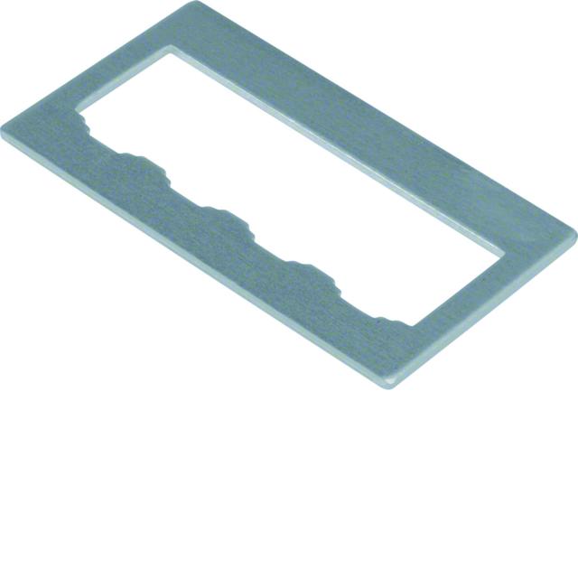 tehalit.GB-EG Płytka montażowa GTVD2/300 4xRJ45 19,5x14,9 aluminium GTVDM034 HAGER