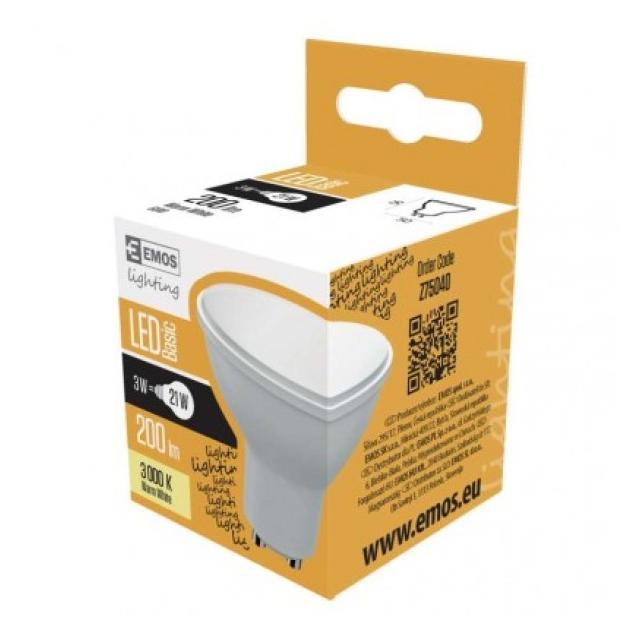 LED VALUE GU10 3W WW