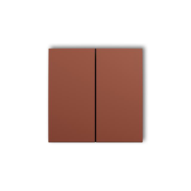 Klawisze podwójne do łączników ICON, MINI (komplet dwóch sztuk) terakota