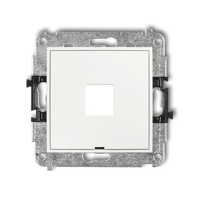 ICON Mechanizm gniazda multimedialnego pojedynczego bez modułu, bez pola opisowego (standard Keyston