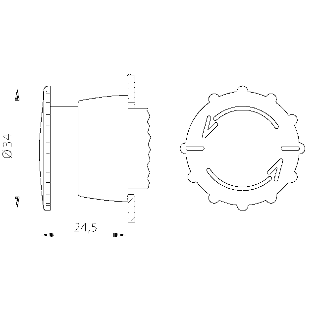 NAPĘD KPL.BEZPIECZEŃSTWA PIERŚCIEŃ CZARNY