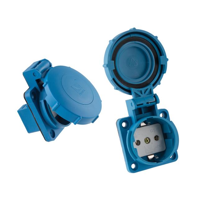Gniazdko wtyczkowe z uziemieniem GZ16 schuko IP 67  NOWOSC