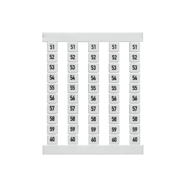 DEK 5 FSZ 51-60 Oznacznik do złączek /500szt./ WEIDMULLER