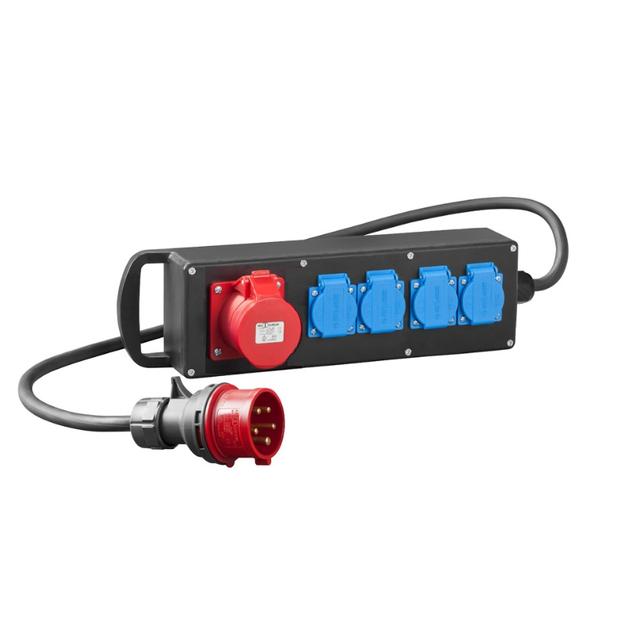 RS-P gumowany 4x2P+Z, 3P+N+Z  32A z przewodem i wtyką 5P/32A