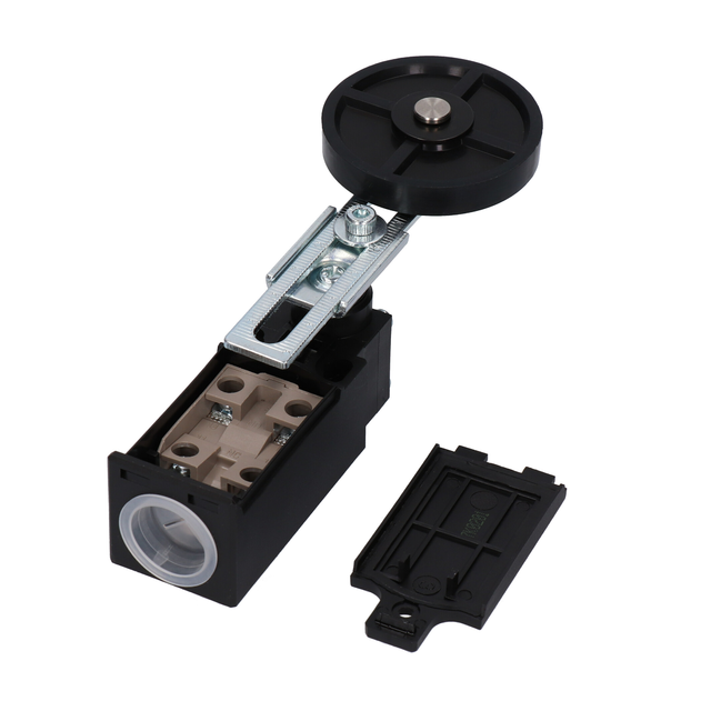 ŁĄCZNIK KRAŃCOWY (TWORZYWO) POPYCHACZ Z ROLKĄ