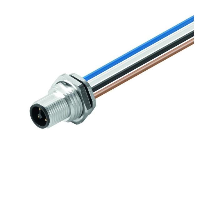 SAIE-M12S-4-T-0.2U-HW Wtyczka okrągła, wbudowana (z kablem), M12, Liczba biegunów: 4, 0.2 m, Dławnice kablowe: M 16 /1szt./ 1542620000 WEIDMÜLLER