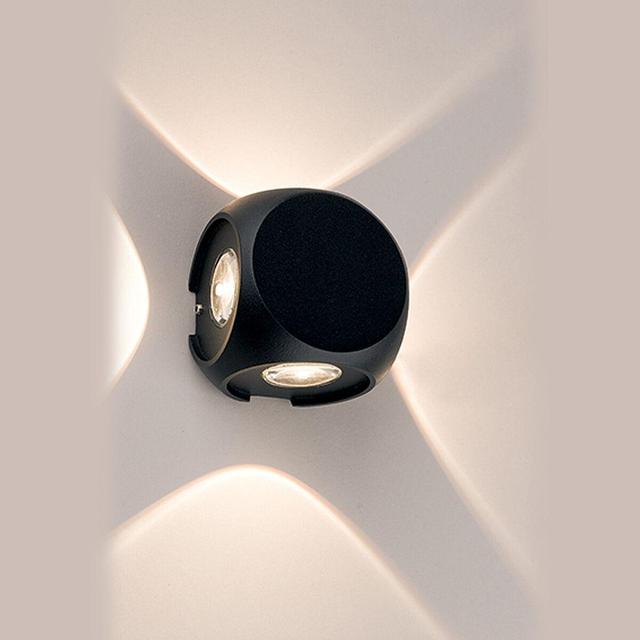 Nowodvorski kinkiet zewnętrzny LED Patras 4x1W 255lm 3000K czarny 9115