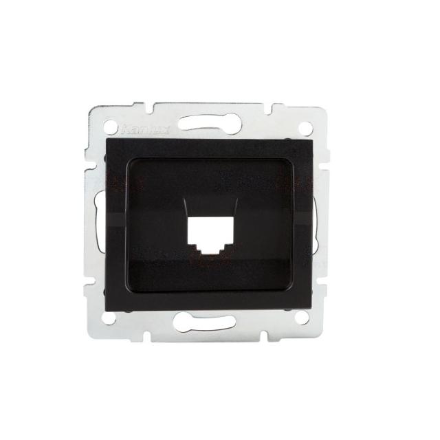 LOGI 02-1399-042 cm Adapter gniazda RJ45 LOGI 02-1399-042 cm kolor czarny mat KANLUX
