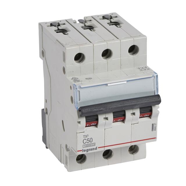 WYŁĄCZNIK NADPRĄDOWY S 313 3P C 50A 10000A SERII TX3, Legrand