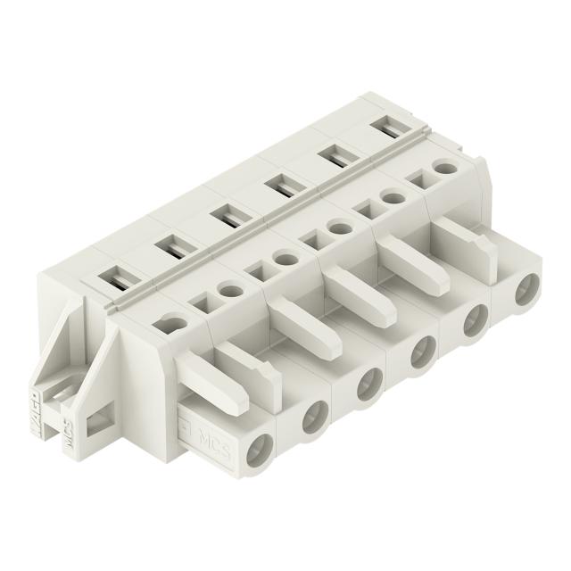 Gniazdo MCS‑MIDI Classic 6‑biegunowe jasnoszare raster 7,5mm 721‑206/031‑000 /25szt./ WAGO