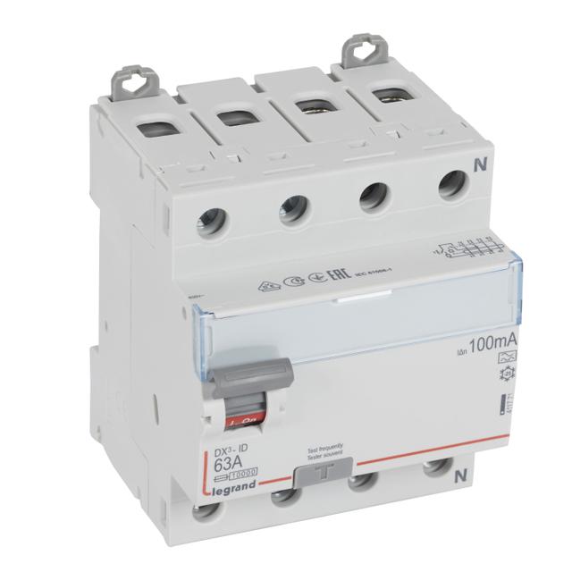 Wyłącznik Różnicowoprądowy P 304 4P 63A 100Ma Typa DX3 411771 LEGRAND