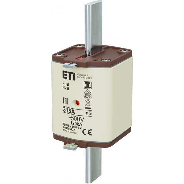 Wkładka topikowa NH zwłoczna KOMBI Zaczepy izolowane NH2/I gG 315A 500V 004195222 ETI