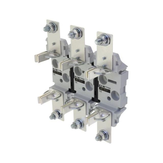 NH2 Triple Pole Base Double Clip CE podstawa NH2 3P 400A mont. szyna DIN i śruby podwójny styk TD2-D