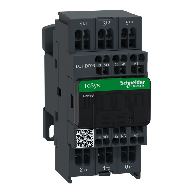 Stycznik mocy I= 9A AC-3 styki pom. 1NC+1NO nap. cewki 220 V AC LC1D093M7 SCHNEIDER