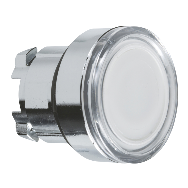 Harmony XB4 Przycisk wystający z samopowrotem LED BA9a biała metalowa ZB4BW31 Schneider
