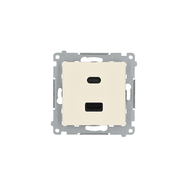 "Simon 54 WMDZ-EC2CAx-041 Ładowarka 2xUSB C+A Quick Charge 5/9/12V (moduł), 3.1 A, 5V DC, 230V