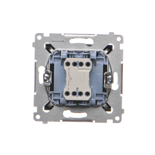 Simon 54 Przycisk pojedynczy zwierny bez piktogramu 10A szybkozłączka czarny