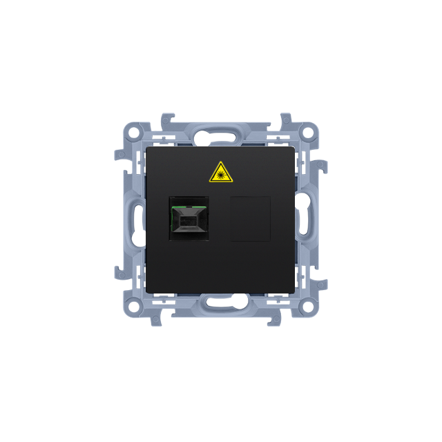 Simon 10 Gniazdo światłowodowe / optyczne pojedyncze SC/APC czarny