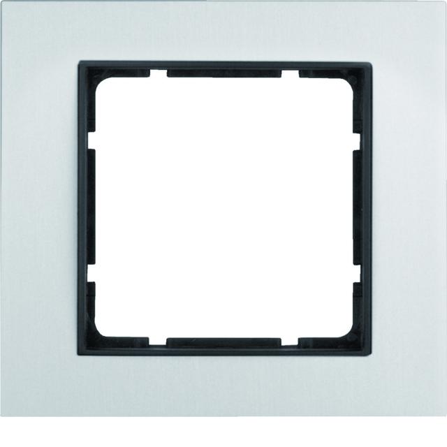 BERKER B.7 Ramka pojedyncza aluminium/antracyt mat 10116904 HAGER