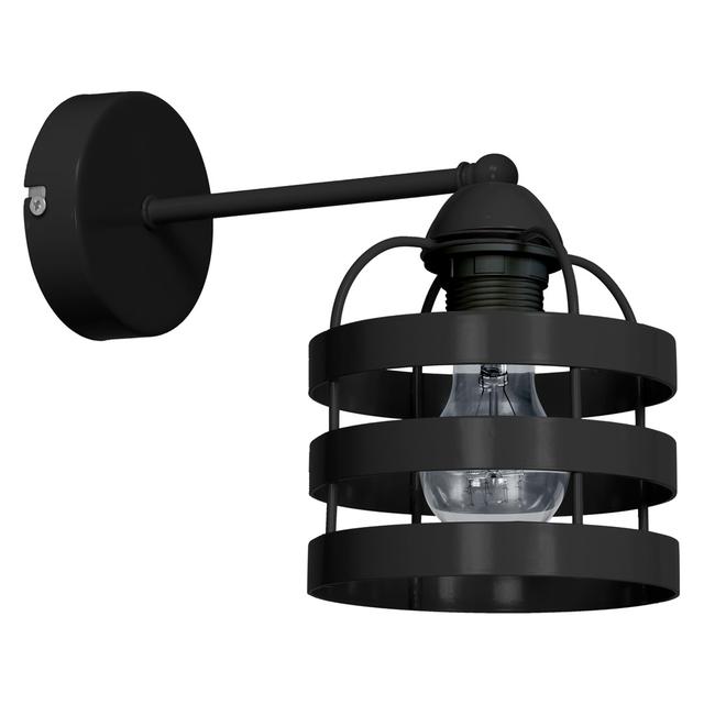 MILAGRO Kinkiet LARS BLACK 1xE27