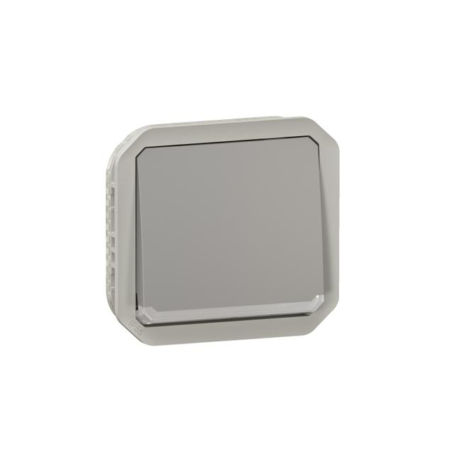 NOWE PLEXO - ŁĄCZNIK DWUBIEGUNOWY MECHANIZM 10 AX - 250V SZARY 069530L LEGRAND