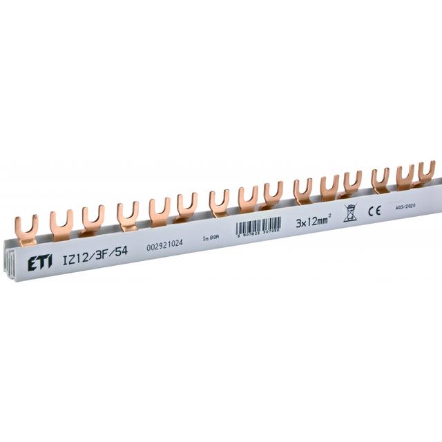 Szyna łączeniowa widełkowa 3P 80A 12mm2 (54 mod.) IZ12/3F/54 002921024 ETI