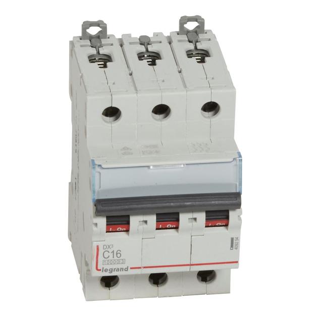 WYŁĄCZNIK NADPRĄDOWY S 313 3P C 16A 10000A SERII DX3, Legrand