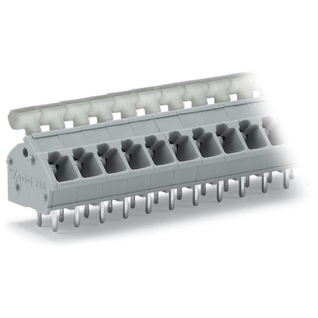 Listwa zaciskowa do płytek drukowanych 9-biegunowa szara raster 5/5,08mm /25szt./ 256-409/334-000 WAGO