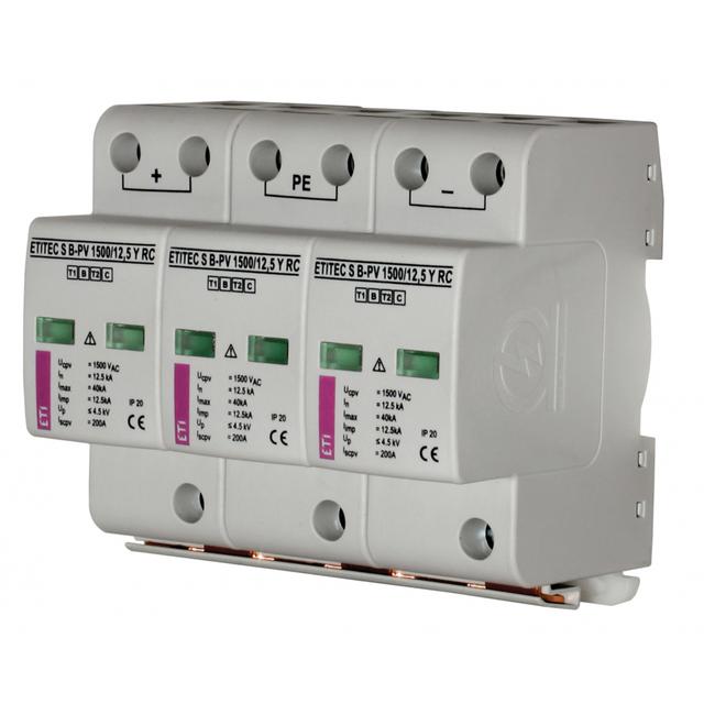 Ogranicznik przepięć T1 (B) - do systemów PV TEC S B-PV 600/12,5 002440260 ETI