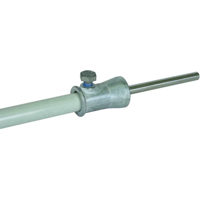 Gniazdo z adapterem fi 16 mm, drut prosty, stal nierdzewna NIRO