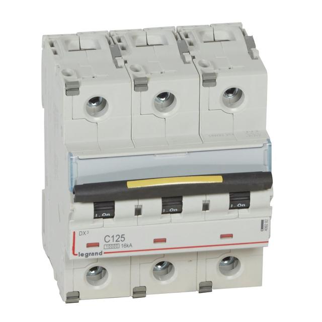 DX3 16 Ka Wyłącznik Trójbiegunowy 125A 409282 LEGRAND