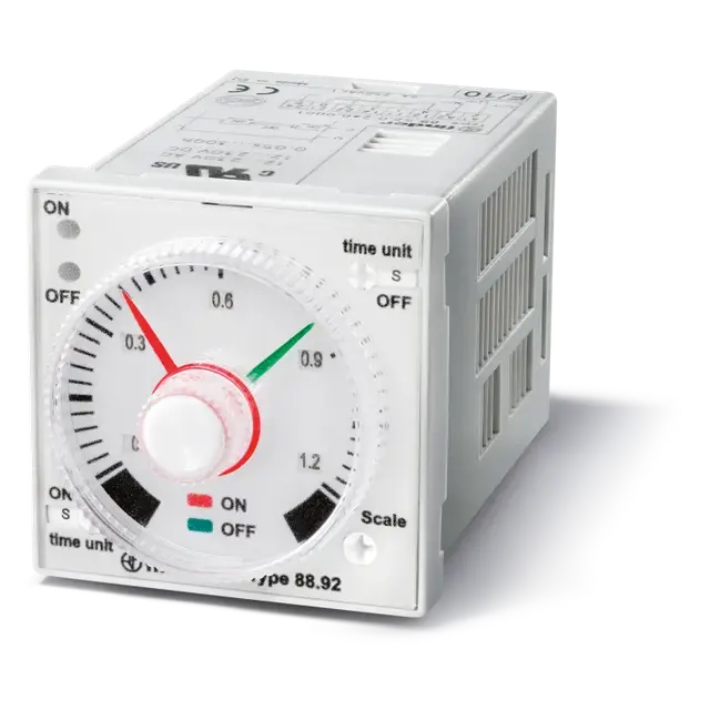 Przekaźnik czasowy wielofunkcyjny panelowy lub do gniazd2 P; 8A; 12…240V AC/DC; LI