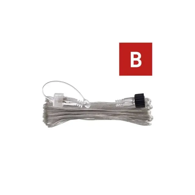 Oświetlenie łączone Standard - przedłużacz 10m, przeźroczysty, IP44