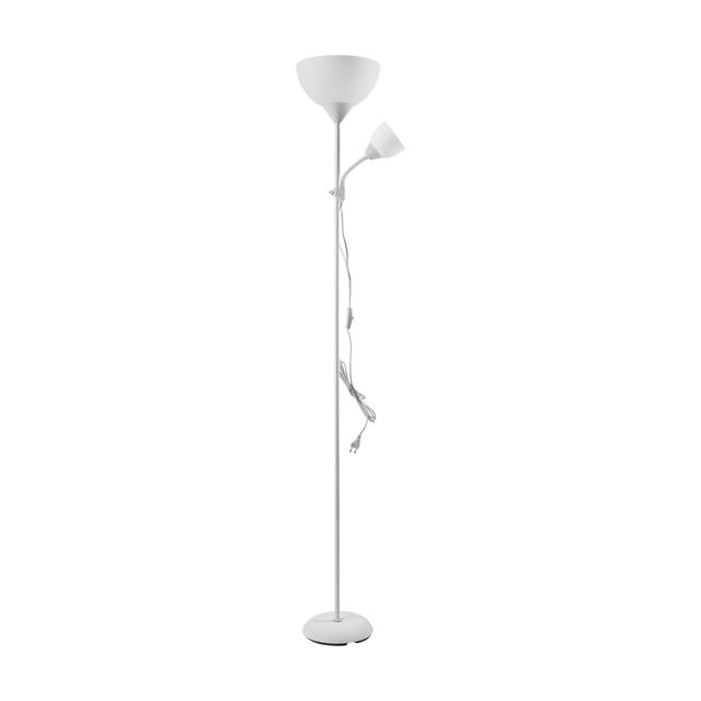 Lampa stojąca podłogowa URLAR 175 cm max 25W E27 max 25W E14 biała LS-2/W ORNO