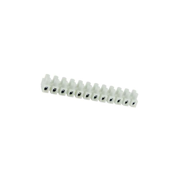 Listwa zaciskowa gwintowa 1,5mm2 12‑torowa poliamidowa PA66 z podkładką biała LPA12‑1.5 89091110 SIMET