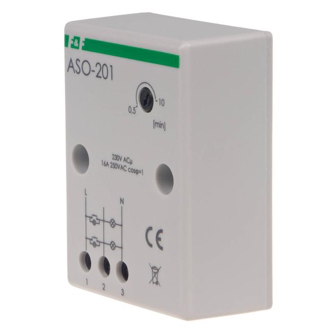 Automat schodowy z zaciskami śrubowymi 230V ASO-201 F&F